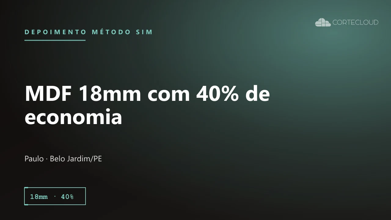 Paulo (Belo Jardim/PE): MDF 18mm e 40% de Economia com Detalhamento Hiper Detalhado